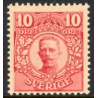 Sverige. 1910-14. Kong Gustav V. 10 Øre. AFA nr. 61 **  postfrisk stemplet FDC st,