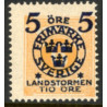 Sverige. 1916. Landestorm II 5+10/6Øre. AFA nr. 91 **    postfrisk stemplet FDC st,
