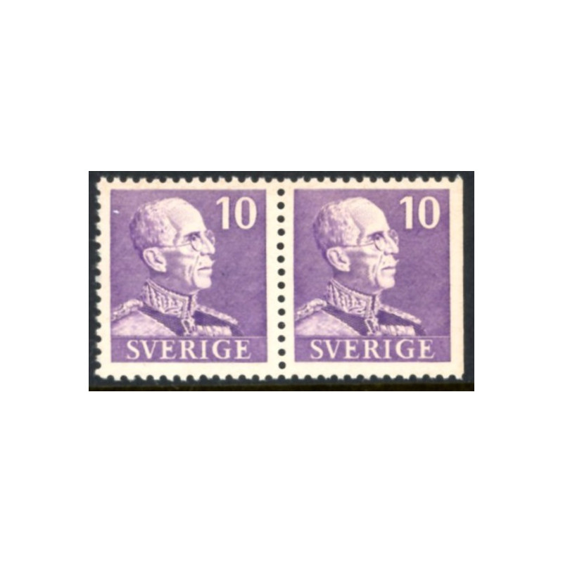 Sverige. 1939-41. Kong Gustav V. 10 Øre. AFA 265B & 265Ch **  postfrisk stemplet FDC st,