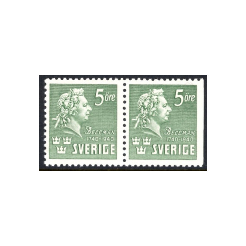 Sverige. 1940. Carl Belmann, 3 sider, AFA nr. 283B & 283Ch **     postfrisk stemplet FDC st,