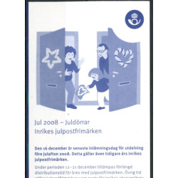 Sverige 2008. Julefrimærker. AFA nr. 2605-09, postfrisk stemplet  hæfte FDC parstykkke