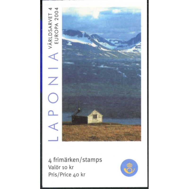 Sverige 2004. Laponia. AFA nr. 2317-18,  postfrisk sammentryk stemplet  hæfte FDC parstykkke