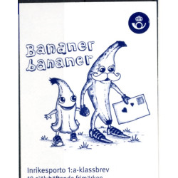 Sverige 2009. Bananer. AFA nr. 2630-33, postfrisk stemplet  hæfte FDC parstykkke