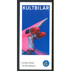 Sverige 2009. Kultbiler. AFA nr. 2616-20, postfrisk hæfte stemplet  hæfte FDC parstykkke
