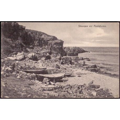 Sverige. Stranden ved Abelhamn, ubrugt