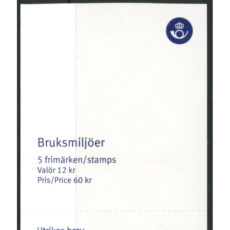 Sverige 2011. Driftmiljøer. AFA nr. 2753-57 postfrisk stemplet  hæfte FDC parstykkke