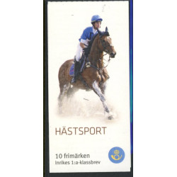 Sverige 2011. Hestesport.  AFA nr. 2782-86 postfrisk stemplet  hæfte FDC parstykkke