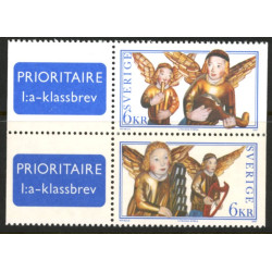 Sverige 1997. Engle. AFA nr. 1958-59 postfrisk stemplet  hæfte FDC