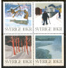 Sverige 2006. Vinter i kunsten. AFA nr. 2493-96, postfrisk sammentryk stemplet  hæfte FDC parstykkke