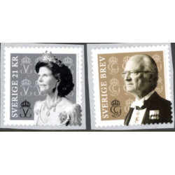 Sverige 2019. Kong Gustaf og Dr. Silvia. AFA nr. 3237-38 **                   , stemplet FDC, (o)