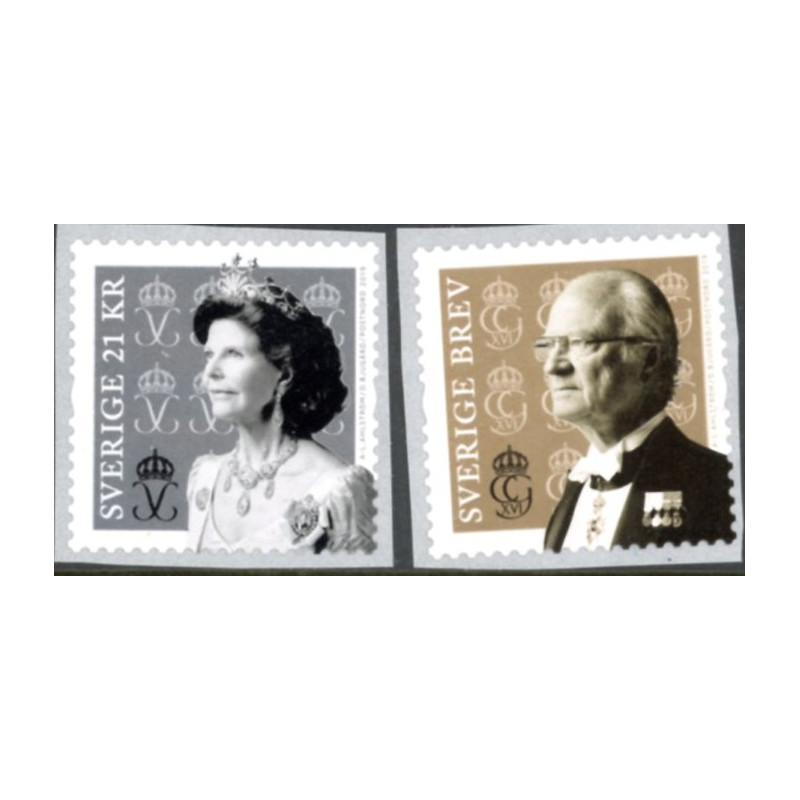 Sverige 2019. Kong Gustaf og Dr. Silvia. AFA nr. 3237-38 **                   , stemplet FDC, (o)