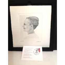 Dronningen Margrethe II´Gravure 362/500