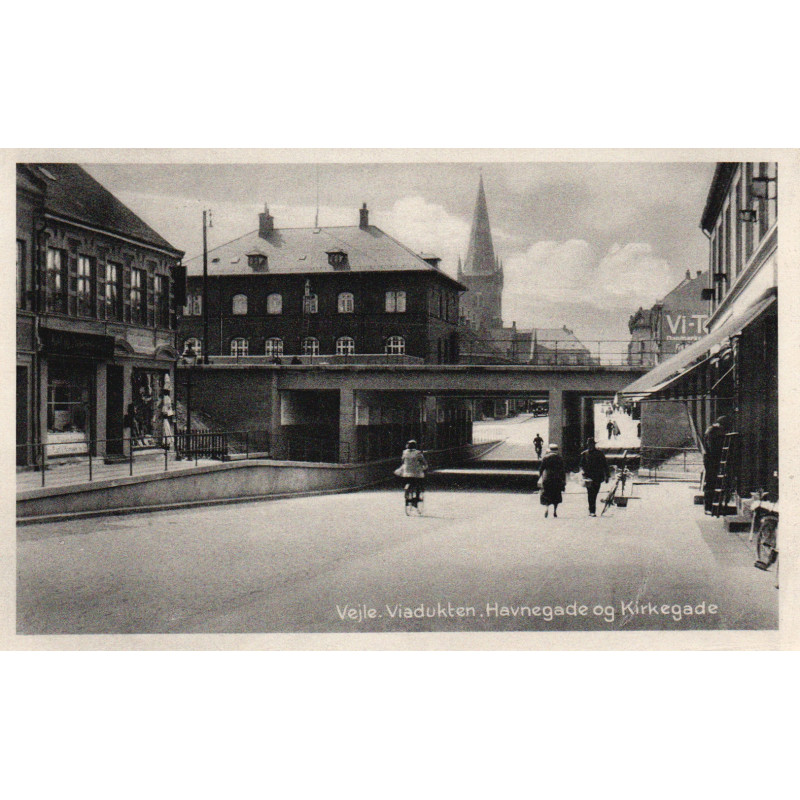 Vejle. Viadukten. Havnegade og Kirkegade, ubrugt