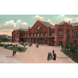 Fredericia. Banegaarden, brugt, med julemærke 1907