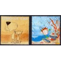Færøerne 2010. 10,00-12,00 Kr. Europamærker / CEPT. AFA nr. 696-7 postfrisk stemplet