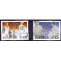 Færøerne 2011. 6,00-16,00 Kr. Traditionelle kvindefag. AFA nr. 709-10 postfrisk stemplet