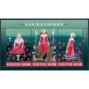 Færøerne 2011. 3x10,00 Kr. Annika i Dimun, miniark. AFA nr. 716 postfrisk stemplet