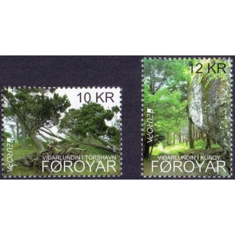 Færøerne 2011. 10,00-12,00 Kr. Europamærker / CEPT. AFA nr. 717-18 Postfrisk stemplet