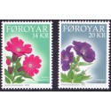 Færøerne 2011. 14,00-20,00 Kr. Blomster. AFA nr. 719-20 Postfrisk stemplet