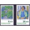 Færøerne 2011. 6,00-26,00 Kr. Kunst. Frida Zacharissen. AFA nr. 723-4 Postfrisk stemplet