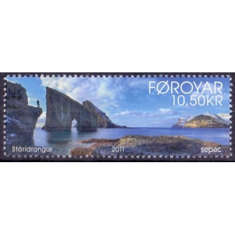 Færøerne 2011. 10,50 Kr. Sepac 2011. AFA nr. 727 Postfrisk stemplet