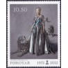 Færøerne 2012. 10,50 Kr. Dronning i 40 år. AFA nr. 734 Postfrisk stemplet