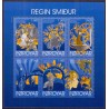 Færøerne 2012. 6x 11,00 Kr. Regin smed i miniark. AFA nr. 757 Postfrisk stemplet