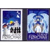 Færøerne 2012. 6,50-12,50 Kr. Julesange 3. AFA nr. 761-2 Postfrisk stemplet