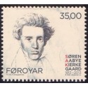 Færøerne 2013. 35,00 Kr. Søren Kirkegaard 200 år. AFA nr. 778 Postfrisk   stemplet