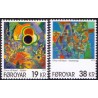 Færøerne 2013. 19,00-38,00 Kr. Kunst Olivur vio Neyst AFA nr. 787-88 Postfrisk  stemplet