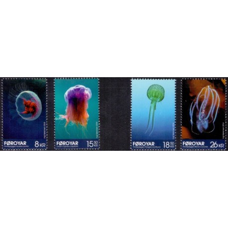 Færøerne 2014. 8,00-26,00 Kr. Gobler. AFA nr. 795-98 Postfrisk stemplet