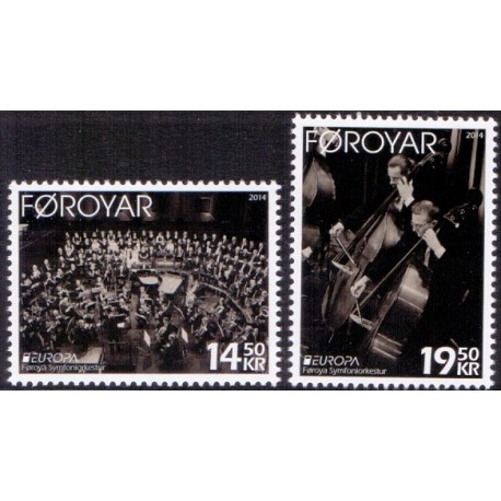 Færøerne 2014. 14,50-19,50 Kr. Europamærker/CEPT. AFA nr. 803-04 Postfrisk  stemplet