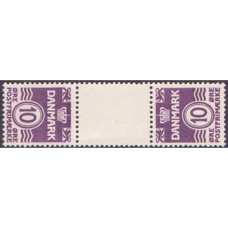 Danmark Tête-bêche 10 **/NHM stemplet/used