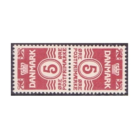 Danmark Tête-bêche 10 **/NHM stemplet/used