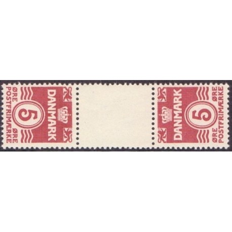 Danmark Tête-bêche 10 **/NHM stemplet/used