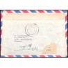Luftpostbrev. til Pakistan, returneret med "inconno" stemplet Sdr. Strømfjord 23,11,1970