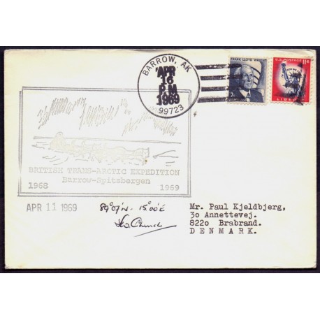 USA. British Trans-Arctic Expedition Barrow-Spitsbergen 1968-69 