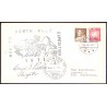 Monzino North Pole Expedition 1971, sign. stemplet Dundas 14.6.1971 til Skanderborg, Danmark