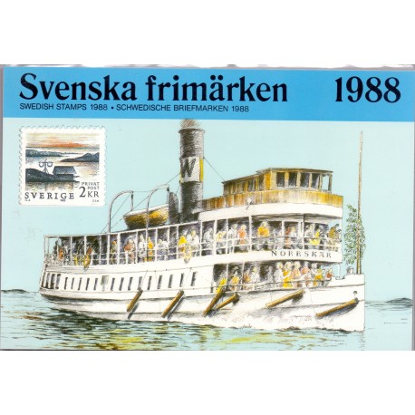 Sverige/Sweden. Complet Year set 1988