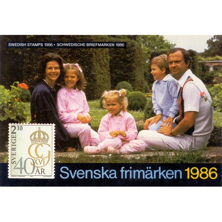 Sverige/Sweden. Complet Year set 1986