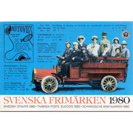 Sverige/Sweden. Complet Year set 1980