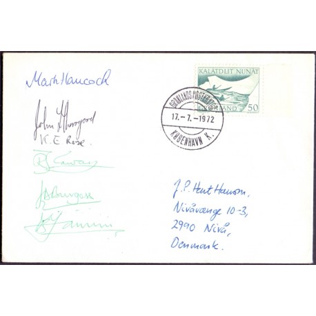 Dundee University Expedition 1972. Sign. on cover to Nivå Denmark