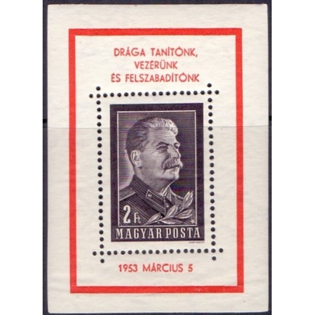 Ungarn/Hungary 1953  Stalin miniark * AFA nr 1268