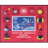 Ungarn/Hungary 1975. USA-USSR rumsamarbejde miniark, UTAKKET AFA nr 2978U**
