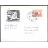 Kroatien. Hrvatska Alpinisticka Ekspedicija 71, with dif. Sign, on homemade card to Nivå Denmark