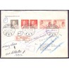 Returncover. Cover to Belfast, returned to sender cancelled. Sdr. Strømfjord 23.6.1971 