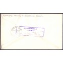 Luftpostbrev. Forsøgt sendt til Jordan, "Return To Sender delivery prevented by ENEMY occupation of Jordan Territory" 