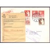 Luftpostbrev. Forsøgt sendt til Jordan, "Return To Sender delivery prevented by ENEMY occupation of Jordan Territory" 