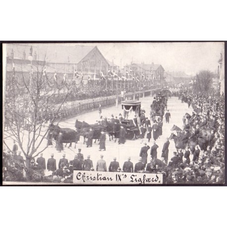 Royal. Chr. IX, Ligfærd ubrugt (stenders)
