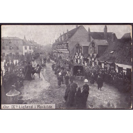 Royal. Chr. IX, Ligfærd i Roskilde, ubrugt (stenders)